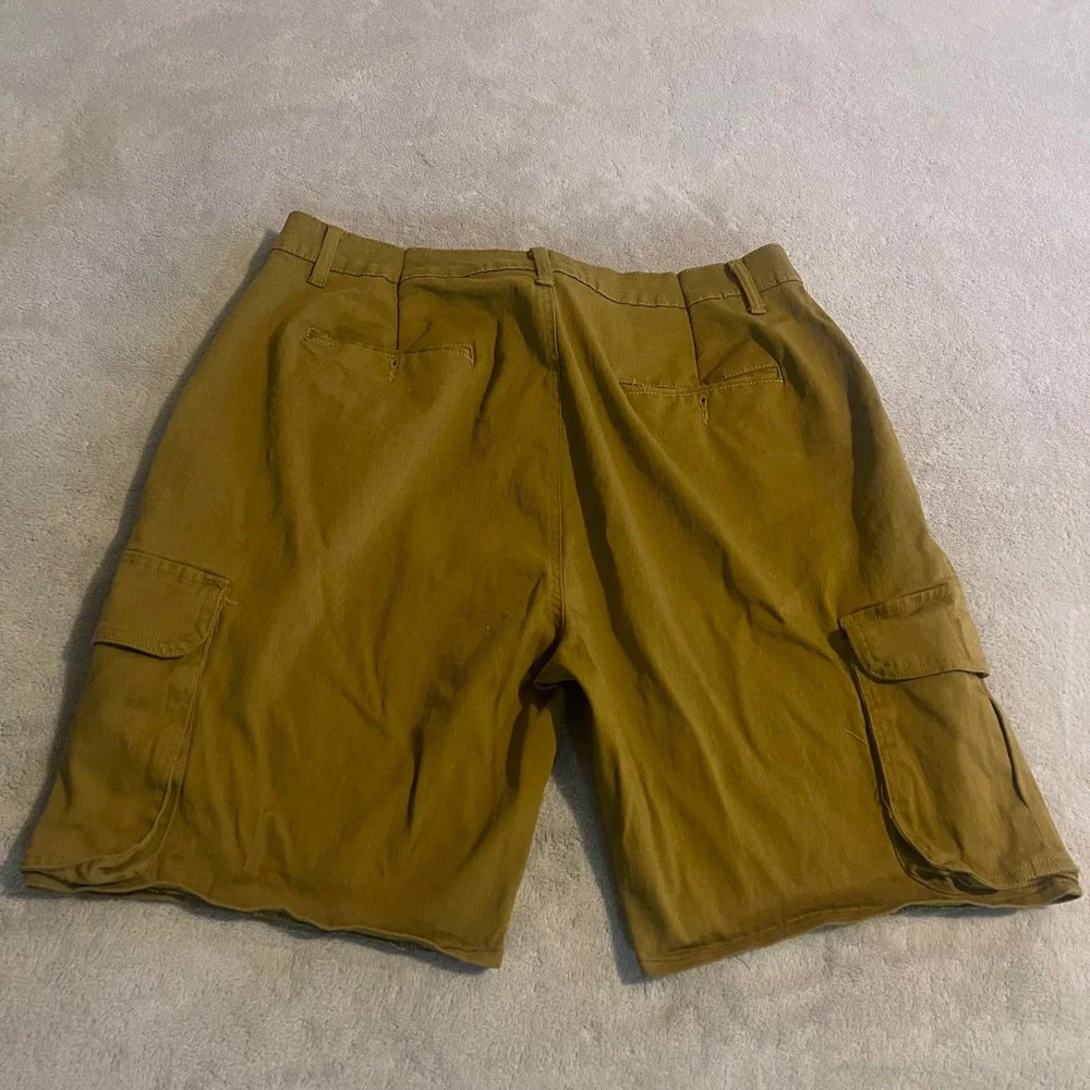 Blu Rock New York Mens Cargo‎ Shorts Brown Size 40 Cotton Blend Casual Outdoor